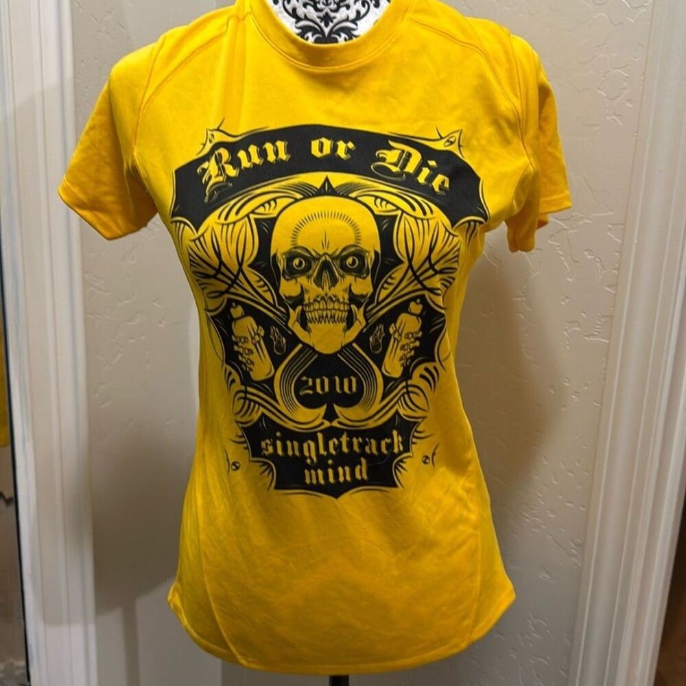 Sport-Tek Yellow Graphic Tee Ink n Burn medium